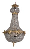 Candelabru Rococo dinalama cu cristale CAT-35