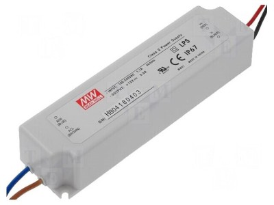 Alimentator LED 36W 15V 2.4A IP67 foto