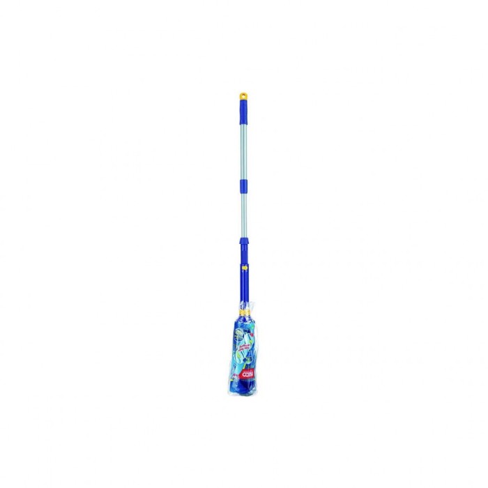 Mop twist microfibra alb-albastru, coada metalica telescopica (nc) DSH 500213