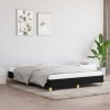 VidaXL Cadru de pat fără saltea, negru, 140x190 cm, textil 346812