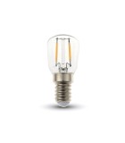 Bec E14 ST26 cu filament LED 2W 6000K alb rece V-TAC