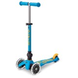 Trotineta Micro Mini DELUXE foldable LED ocean blue