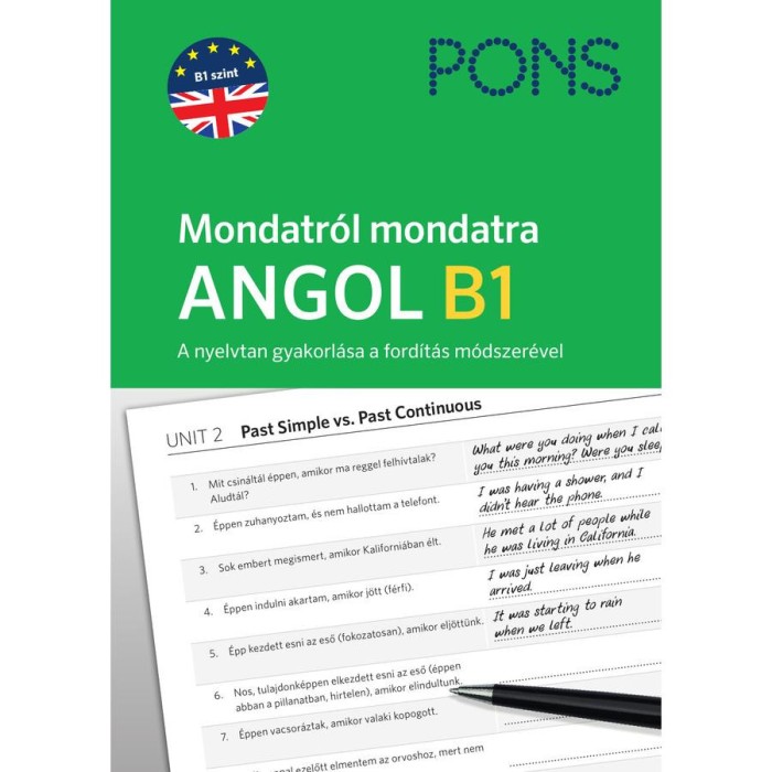 PONS Mondatr&oacute;l mondatra - Angol B1 - A nyelvtan gyakorl&aacute;sa a ford&iacute;t&aacute;s m&oacute;dszer&eacute;vel - Magdalena Filak