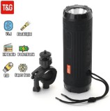 Boxa portabila bicicleta, wireless, bluetooth, 4in1, 10W, lanterna, FM Radio, MP3, WMA, powerbank, USB, TF card, AUX, TG-312