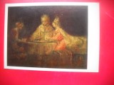 HOPCT 23304 HAMAN SI ESTER - REMBRANDT H R [ 1606-1669] --MUZEE RUSIA - CP PICTURA --NECIRCULATA