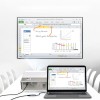 Cablu USB-C la HDMI de 2 m Choetech și Adaptor USB-C la HDMI - Gri