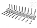Conector AMPMODU MOD II tată PIN 10 pentru şiruri pini, TE Connectivity