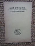 Le&ccedil;on d&#039;ouverture du cours de grec postclassique et moderne et de litt&eacute;rature n&eacute;o-hell&eacute;nique - Pernot Hubert