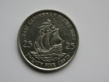 25 cents 1987 EAST CARRIBEAN STATES