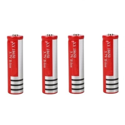 Set 4 baterii reincarcabile (acumulatori) Li-ion, 6800 mAh, 3.7 V, GH 18650 rosu foto