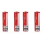 Set 4 baterii reincarcabile (acumulatori) Li-ion, 6800 mAh, 3.7 V, GH 18650 rosu