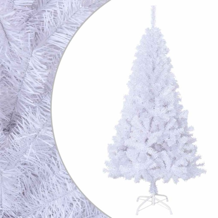 vidaXL Brad de Crăciun artificial cu ramuri groase, alb, 120 cm, PVC 328426