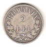 SV * Romania 2 LEI 1875 * ARGINT .835 * Regele Carol I * detalii bune !, Europa