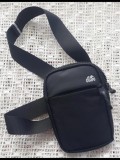 Geanta crossbody unisex bărbați femei neagra