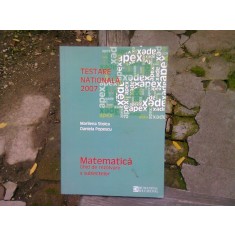 TESTARE NATIONALA 2007. MATEMATICA GHID DE REZOLVARE A SUBIECTELOR - MARILENA STOICA