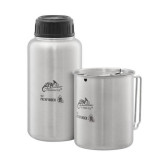 Sticla 0.95L &amp; Gamela 0.7L Helikon Tex Stainless Steel - SE-P32-SS-15