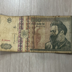 Bancnotă 500lei 1992- 462776/ E.0008