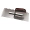 Gletiera inox cu zimti, maner din lemn, 130 x 280 mm