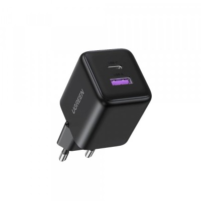 Incarcator Retea UGREEN X516, 30W, 3A, 1 x USB-A - 1 x USB-C, Negru foto