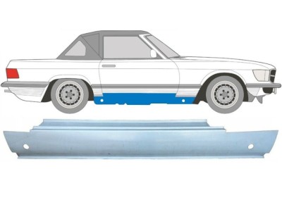 Prag MERCEDES Clasa SL (R107), 01.71-09.1989, model R, partea dreapta, otel galvanizat foto