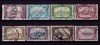 ✅ ( S20 ) Ungaria 1917 " Palatul Parlamentului MAGHIAR KIR POSTA " , serie Mi.200/207 , stampilata, Stampilat