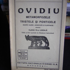 OVIDIU METAMORFOZELE. TRISTELE SI PONTICELE PENTRU CLASA A VI-A LICEALA - E. LOVINESCU