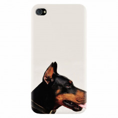 Husa silicon pentru Apple Iphone 4 / 4S, Doberman