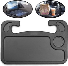 Logner Birou automat pe volan, laptop, tableta, iPad sau notebook Masa de calatorie cu ma?ina, carlig pentru mancare pe tava pe volan, pentru calatori foto