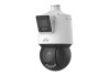 Camera de supraveghere Dual-lens IP, PTZ, 4MP, IR 100m&amp;WL30m, Audio, Alarm, PoE, IP66 - UNV IPC94144SFW-X25-F40C SafetyGuard Surveillance, Uniview