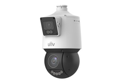 Camera de supraveghere Dual-lens IP, PTZ, 4MP, IR 100m&amp;amp;WL30m, Audio, Alarm, PoE, IP66 - UNV IPC94144SFW-X25-F40C SafetyGuard Surveillance foto