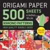 Origami Paper 500 Sheets Kimono Patterns 4 (10 CM): Tuttle Origami Paper: Double-Sided Origami Sheets Printed with 12 Different Traditional Patterns