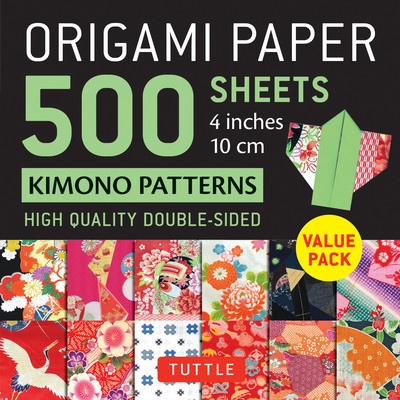 Origami Paper 500 Sheets Kimono Patterns 4 (10 CM): Tuttle Origami Paper: Double-Sided Origami Sheets Printed with 12 Different Traditional Patterns foto
