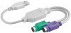 Convertor USB-PS/2 cablu adaptor USB A tata - 2x PS2 mama, Generic