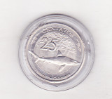 Bnk mnd Galapagos 25 centavos 2008 unc , rechin, America Centrala si de Sud