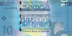 Bancnota Samoa 10 Tala (2008) - P39a UNC foto
