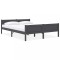 vidaXL Cadru de pat, gri, 140x200 cm, lemn masiv de pin 322127