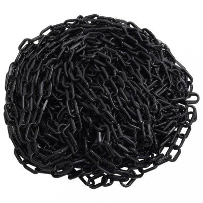 vidaXL Lanț de avertizare, negru, 30 m, &amp;Oslash;4 mm, plastic 150929 foto