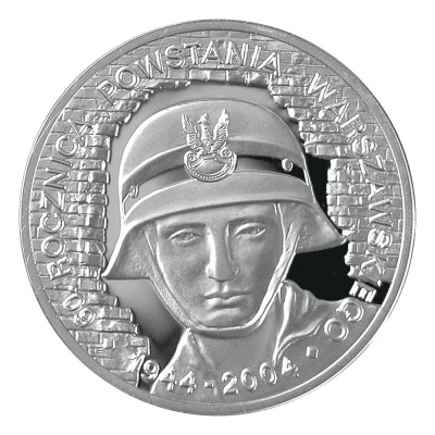 Polonia 10 zloti 2004 60th Anniversary of the Warsaw Uprising 14,14 g Argint .925 foto