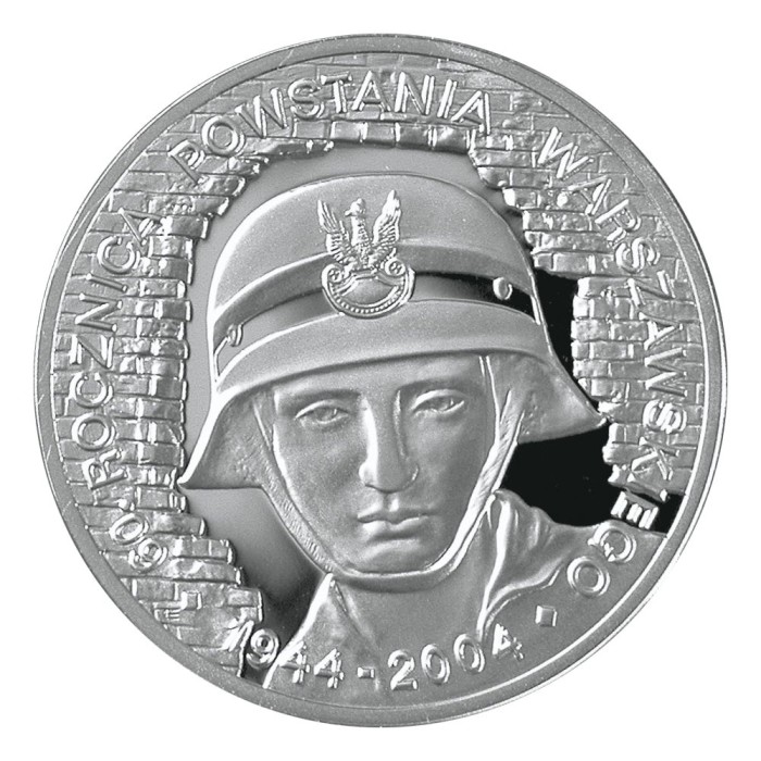 Polonia 10 zloti 2004 60th Anniversary of the Warsaw Uprising 14,14 g Argint .925