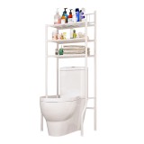 Cumpara ieftin Raft deasupra toaletei metal alb Remin 61x37x151 cm