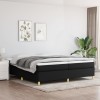 Gossi cadru de pat, negru, 200x200 cm, material textil