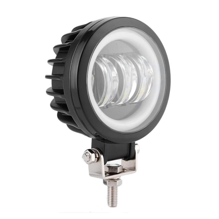 Proiector auto 3LED, 10/30V, 80W, lumina alba/albastra, IP67
