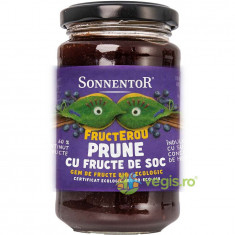 Gem de Soc si Prune Indulcit cu Suc de Mere Fructerou Ecologic/Bio 250g