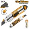 Cutter aluminiu cu maner cauciucat 6 rezerve - Ingco HKNS1808