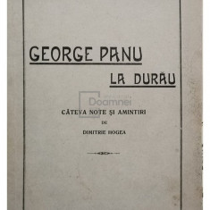 Dimitrie Hogea - George Panu la Durau