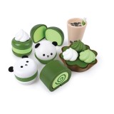 Jucarie din lemn - Set deserturi verzi (8 piese), Hape