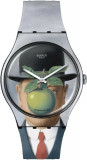 Ceas Barbati, Swatch, Le Fils de l&#039;Homme by Rene Magritte SUOZ350 - Marime universala