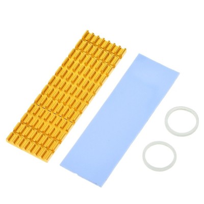 Radiator 3mm, pentru M.2 NGFF 2280 PCI-E NVME SSD, Auriu foto