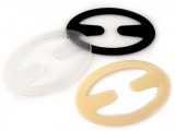 Set 3 clipsuri plastic de prindere sutien (alb,negru,bej), bej nude, Dactylion