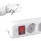Prelungitor 0265, 3 prize, 3 m, 2500W, 3 x 1 mmp, contact de protectie, intrerupator